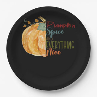 Plato De Papel Especie De Calabaza Y Todo Lo Bueno Cita Básica