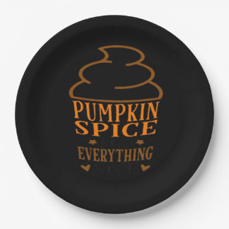 Plato De Papel Especie de calabaza y todo lo bueno premium