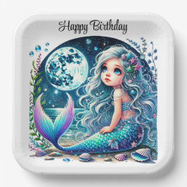 Plato De Papel Espectacular fiesta de cumpleaños del Chica de Sir