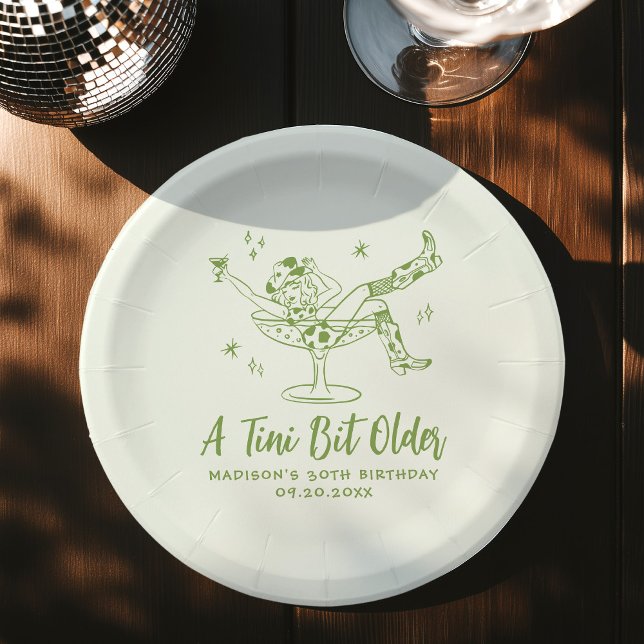 Plato De Papel Espectacular fiesta de cumpleaños verde un poco má (Subido por el creador)