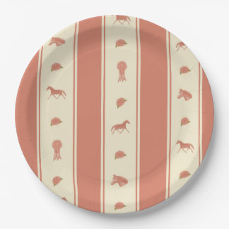 Plato De Papel Espectáculo caprichoso Pony Horse Pattern