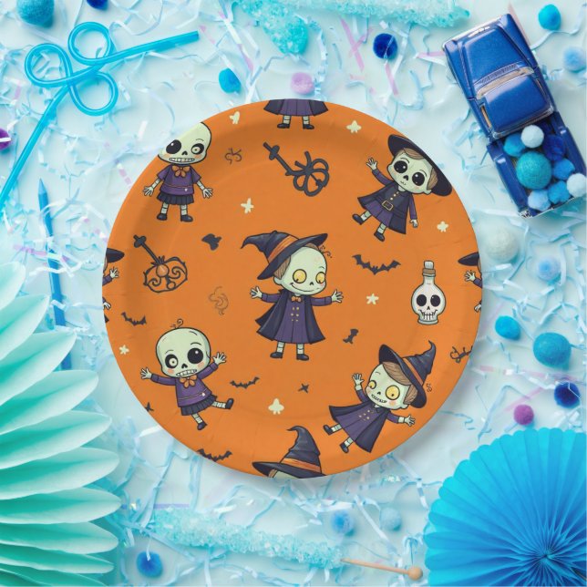 Plato De Papel Espeluznante almohada de Moda Halloween - Festivid (Fiesta)