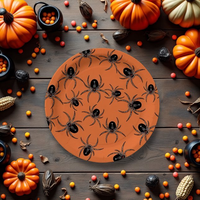 Plato De Papel Espinosas arañas (Subido por el creador)