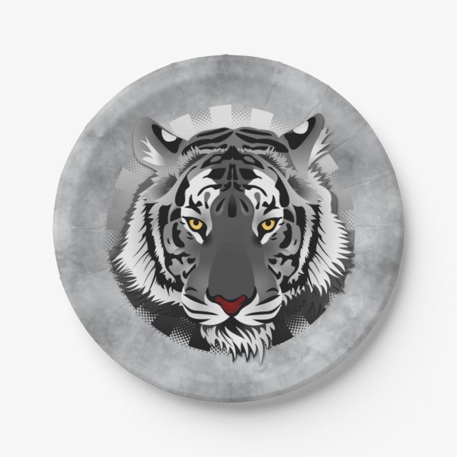 Plato De Papel Espíritu del Tigre (Anverso)