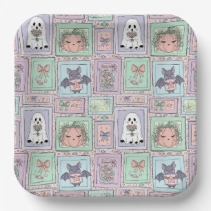 Plato De Papel Espíritus caprichosos en sueños pasteles