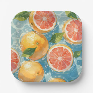 Plato De Papel Esplusa de pomelo