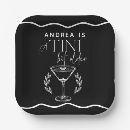 Plato De Papel Espreso | Martini | Cumpleaños del cóctel