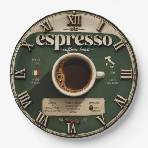Plato De Papel Espresso Italian Coffee Bar Kitchen Decor