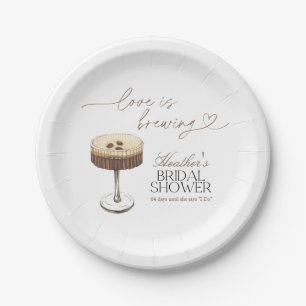Plato De Papel Espresso Martini Love Is Brewing Despedida de Solt