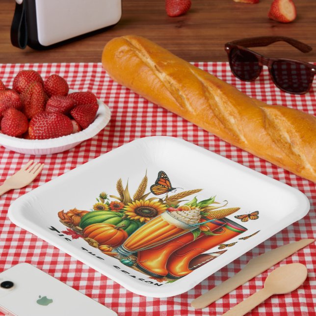 Plato De Papel Esta es la temporada (Picnic)