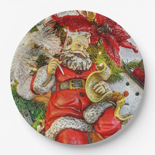 Plato De Papel Está haciendo una lista (Anverso)