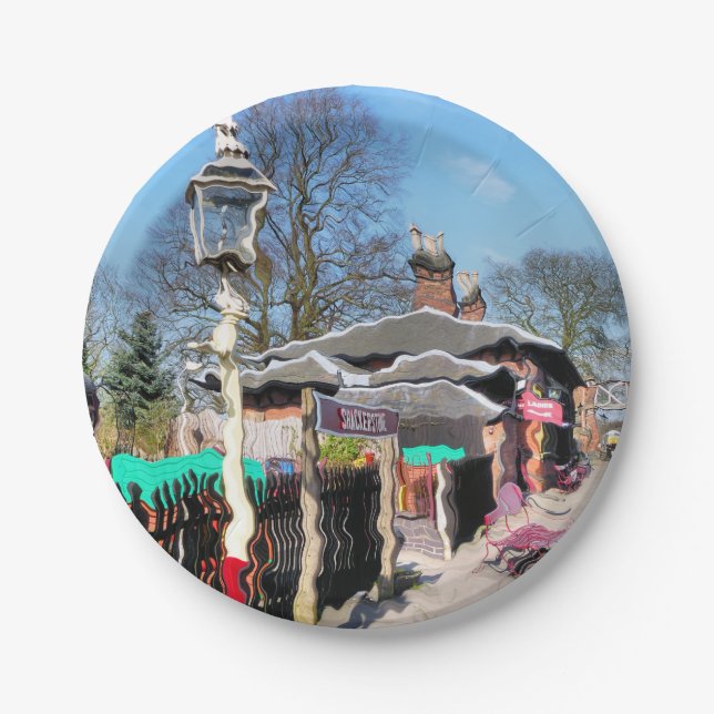 PLATO DE PAPEL ESTACIÓN DE TREN ANTIGUA (Anverso)