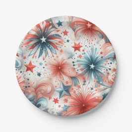 Plato De Papel Estados Unidos celebra