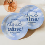 Plato De Papel Estamos En La Nueve Novena Fiesta De Cumpleaños Az<br><div class="desc">¡Estamos en Nueve Placas Azules Nueve de Papel Noveno!</div>