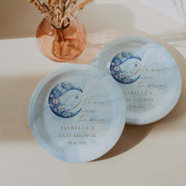 Plato De Papel Estamos Sobre El Baby Shower De Moon Boy