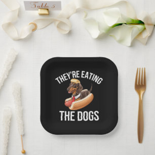 Plato De Papel Están Comiendo Los Perros Debate Donald Trump 2024