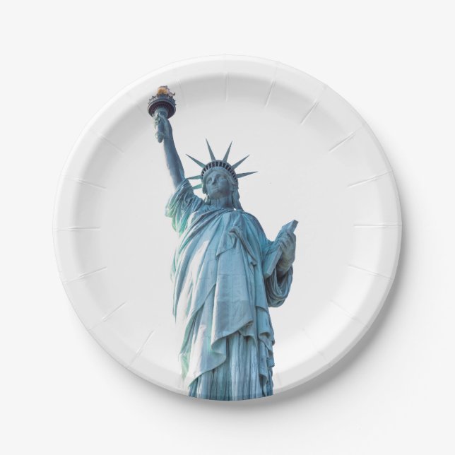 Plato De Papel Estatua de la libertad (Anverso)