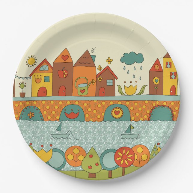 Plato De Papel Este es mi hogar (Anverso)