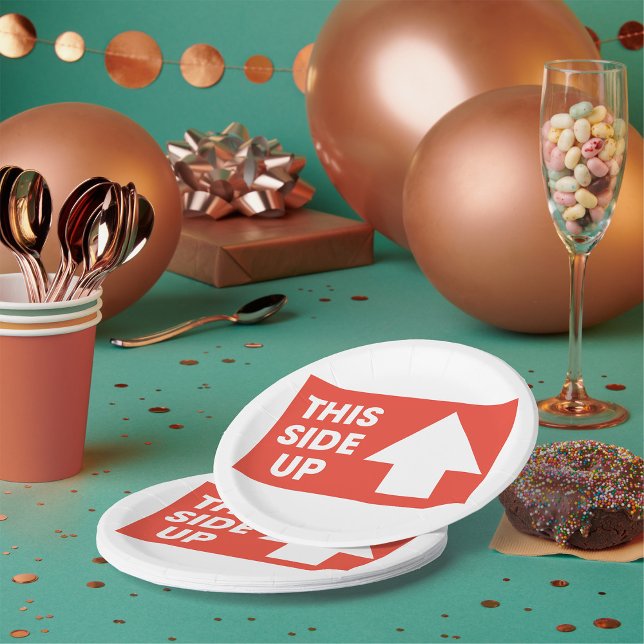 Plato De Papel Este Rótulo lateral hacia arriba (Subido por el creador)