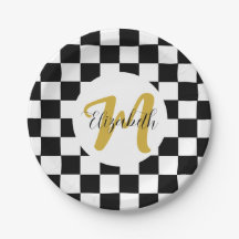 Estética elegante de color blanco negro y oro