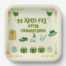 ESTILO ATEMPORAL BEIGE VERDE CUMPLEAÑOS 55 HOMBRES