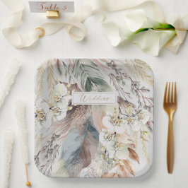 Plato De Papel Estilo Boho