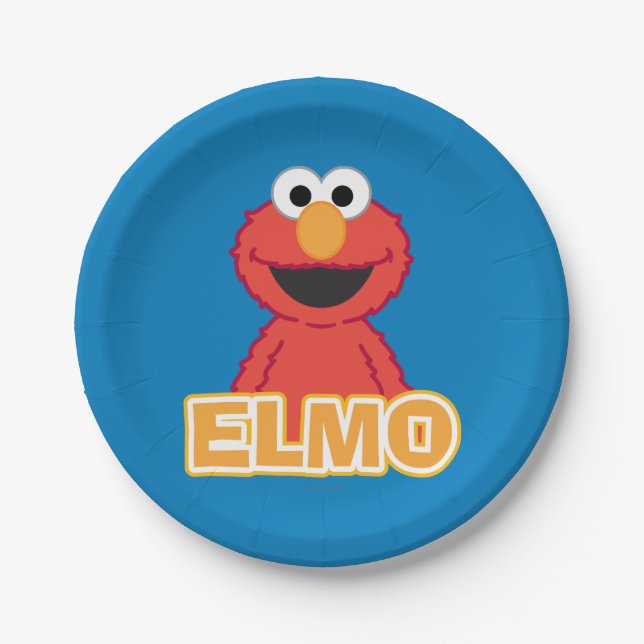 Plato De Papel Estilo clásico de Elmo (Anverso)