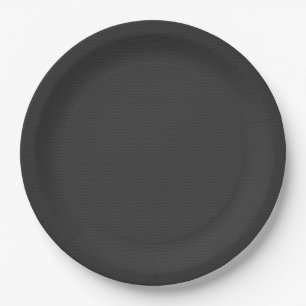 Plato De Papel Estilo de fibra de carbono 01