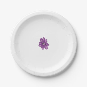 Plato De Papel Estilo Giratorio, berenjena ligera, cedro blanquea