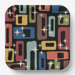 Plato De Papel Estilo moderno de mediados del siglo XX