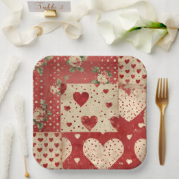 Plato De Papel Estilo shabby chic vintage