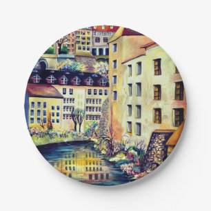Plato De Papel Estocolmo - Gamla Stan, ciudad antigua, Suecia