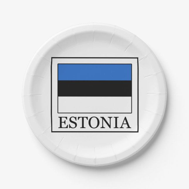 Plato De Papel Estonia (Anverso)