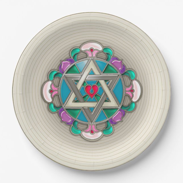 Plato De Papel Estrella (Anverso)