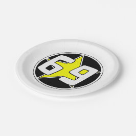 Plato De Papel Estrella amarilla 69