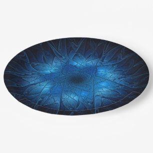 Plato De Papel Estrella azul de David, de aspecto eclipsado