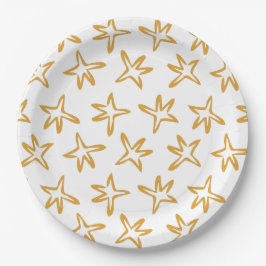 Plato De Papel Estrella de árbol minimalista