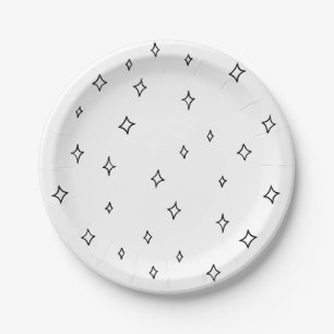 Plato De Papel Estrella de cumpleaños de Tini de labios extravaga