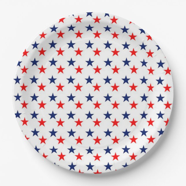 Plato De Papel Estrellas (Anverso)