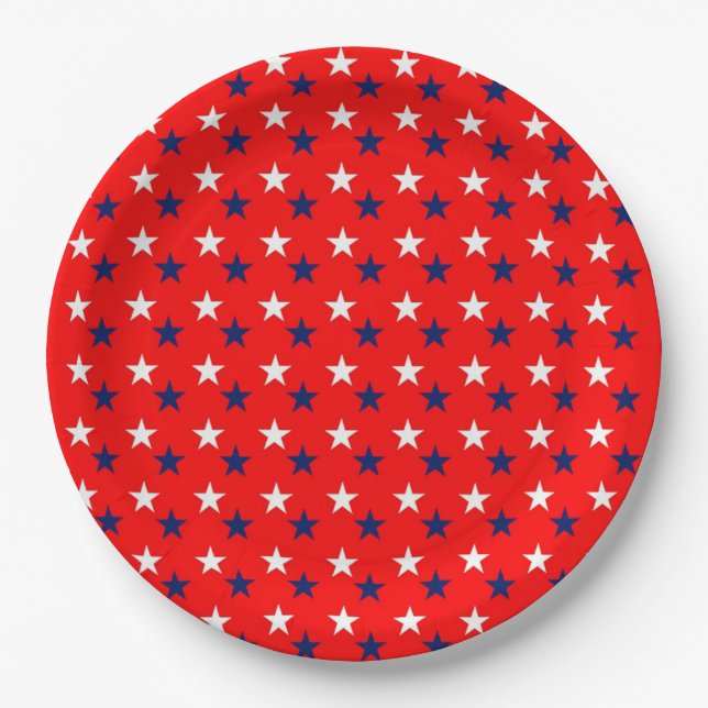 Plato De Papel Estrellas (Anverso)