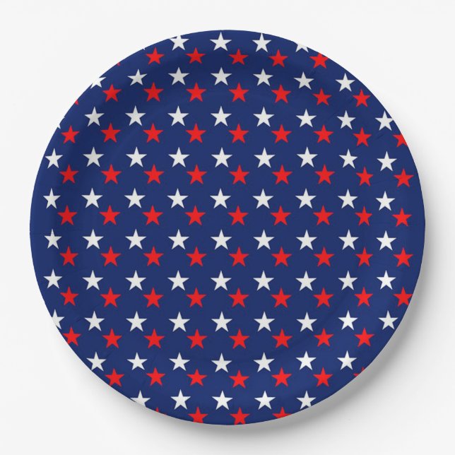 Plato De Papel Estrellas (Anverso)