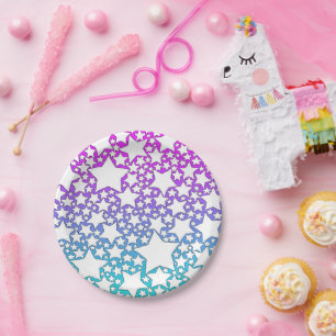 Plato De Papel Estrellas, estrellas