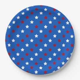 Plato De Papel Estrellas patrióticas