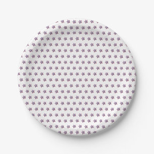 Plato De Papel Estrellas patrióticas Rojo Azul blanco azul modern