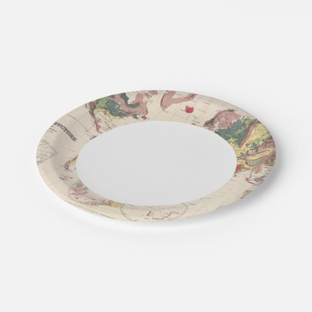 Plato De Papel Estructura geológica del planeta (Angular)