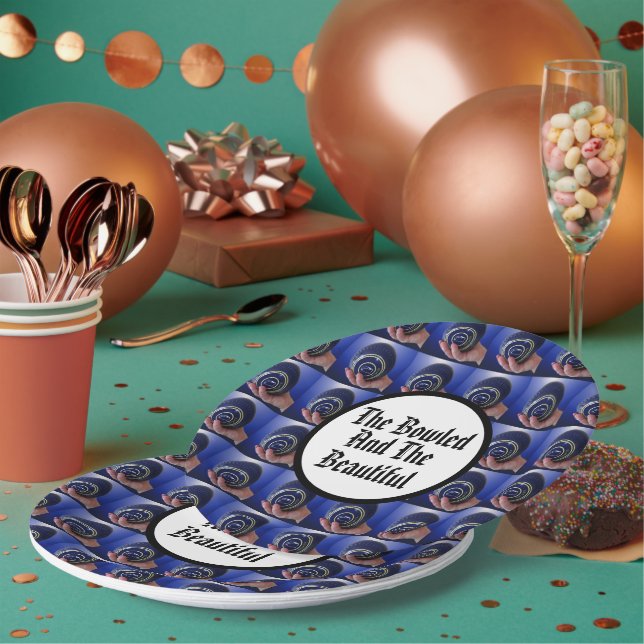 Plato De Papel Estuches De Césped divertidos, Hermoso Diseño, (Multi)