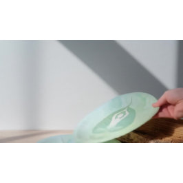 Plato De Papel Estudio de instrucción de yoga Meditación Pose Bod