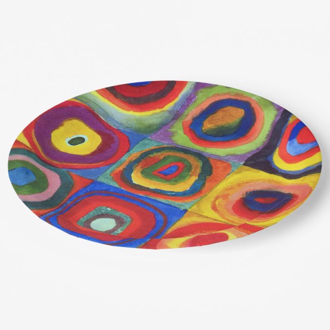 Plato De Papel Estudio del color de Wassily Kandinsky (Angular)