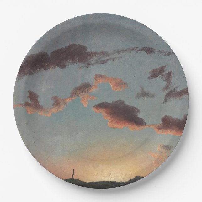 Plato De Papel Estudio en la nube (nubes en el cielo) (de Knud Ba (Anverso)