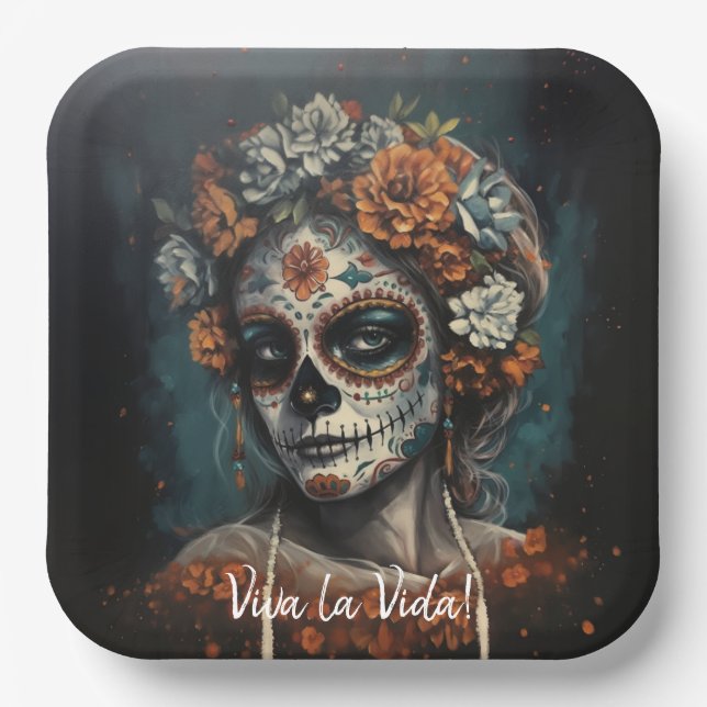 Plato De Papel Eternal Beauty, custom (Anverso)